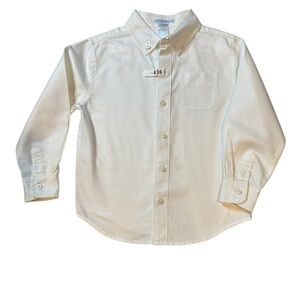 Janie and Jack Cream Cotton Shirt